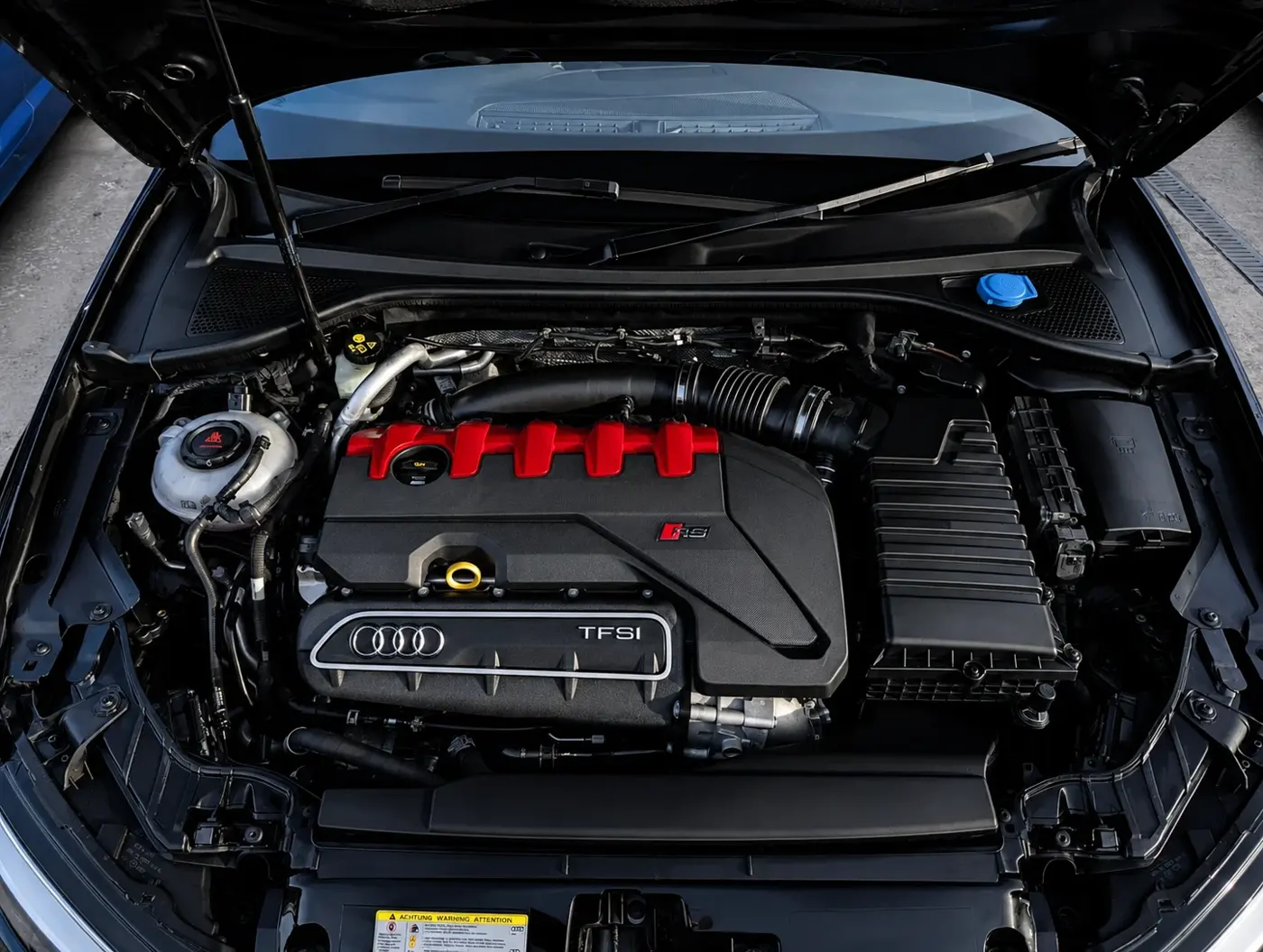 Audi RS3 engine bay cleaned in Stratford-upon-Avon