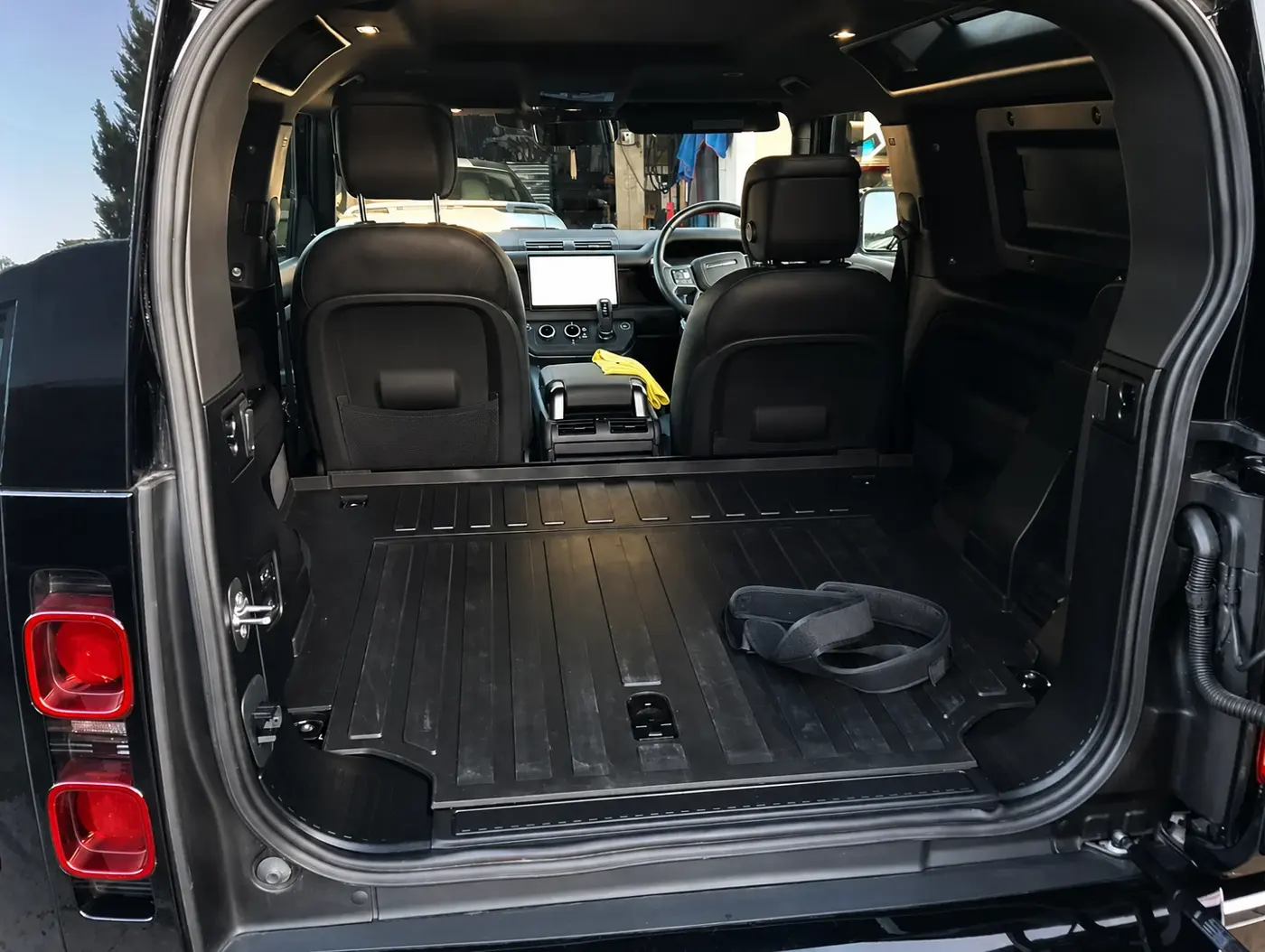 Land Rover Defender boot cleaned at WK Detailing